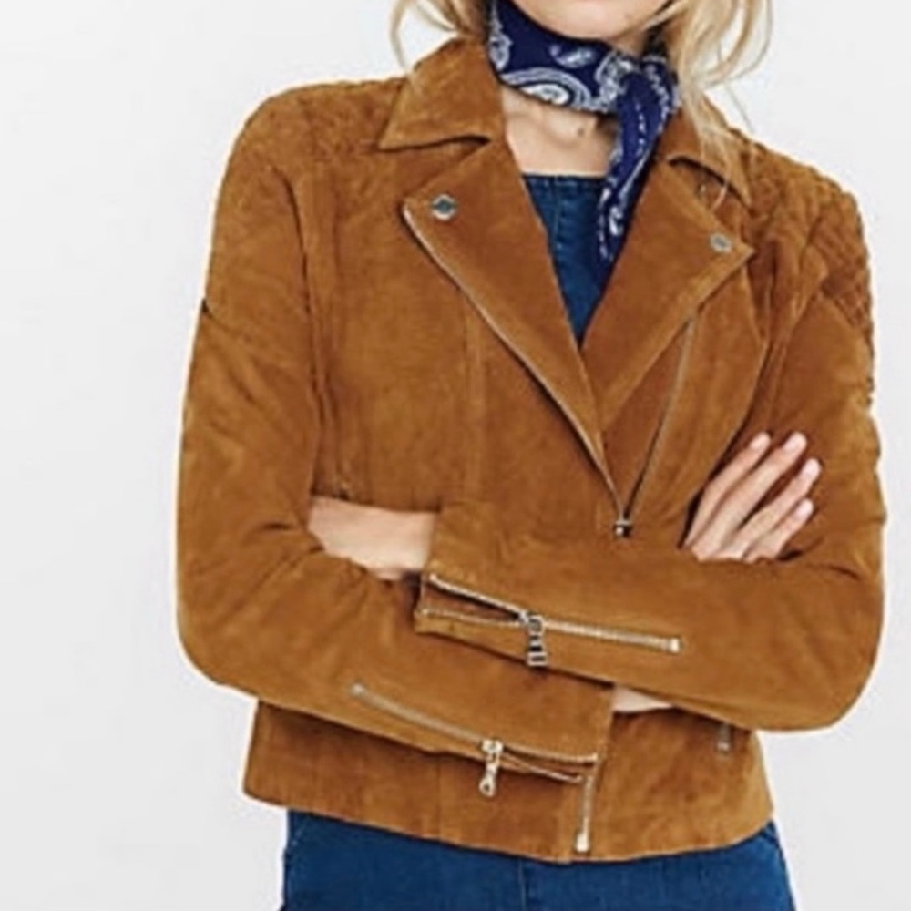 NWT Express Suede Motto Jacket